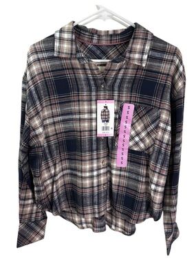 NWT Scotch & Soda Trendy Plaid Button-Up Shirt | Size S
